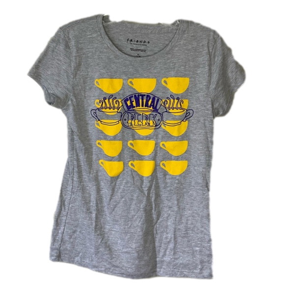 FRIENDS Tv‎ Series Graphic Tee Girl's Gray Central Perk Small 6/6x T-shirt - Picture 1 of 3